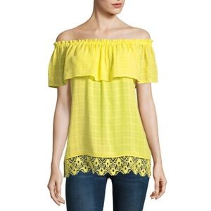 Alyx Short Sleeve Round Neck Woven Blouse NEW
